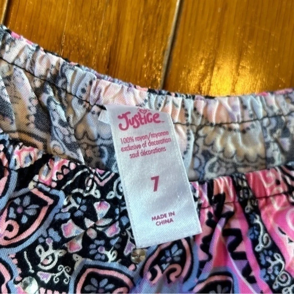 Lot Of 3 Justice Epic Threads Art Class Shorts Romper A-Line Dress Girls Size 7